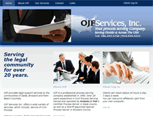 Tablet Screenshot of ojfservices.com